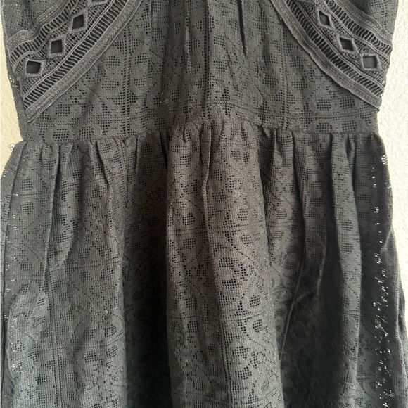 J.O.A Eyelet Lace Cross Strap Midi Dress Party Cocktail Reception Dress Size XS - Picture 8 of 15